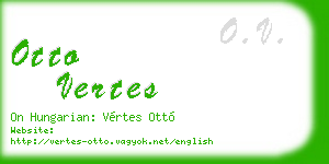 otto vertes business card